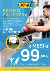 promozione palestra estate aquaclub