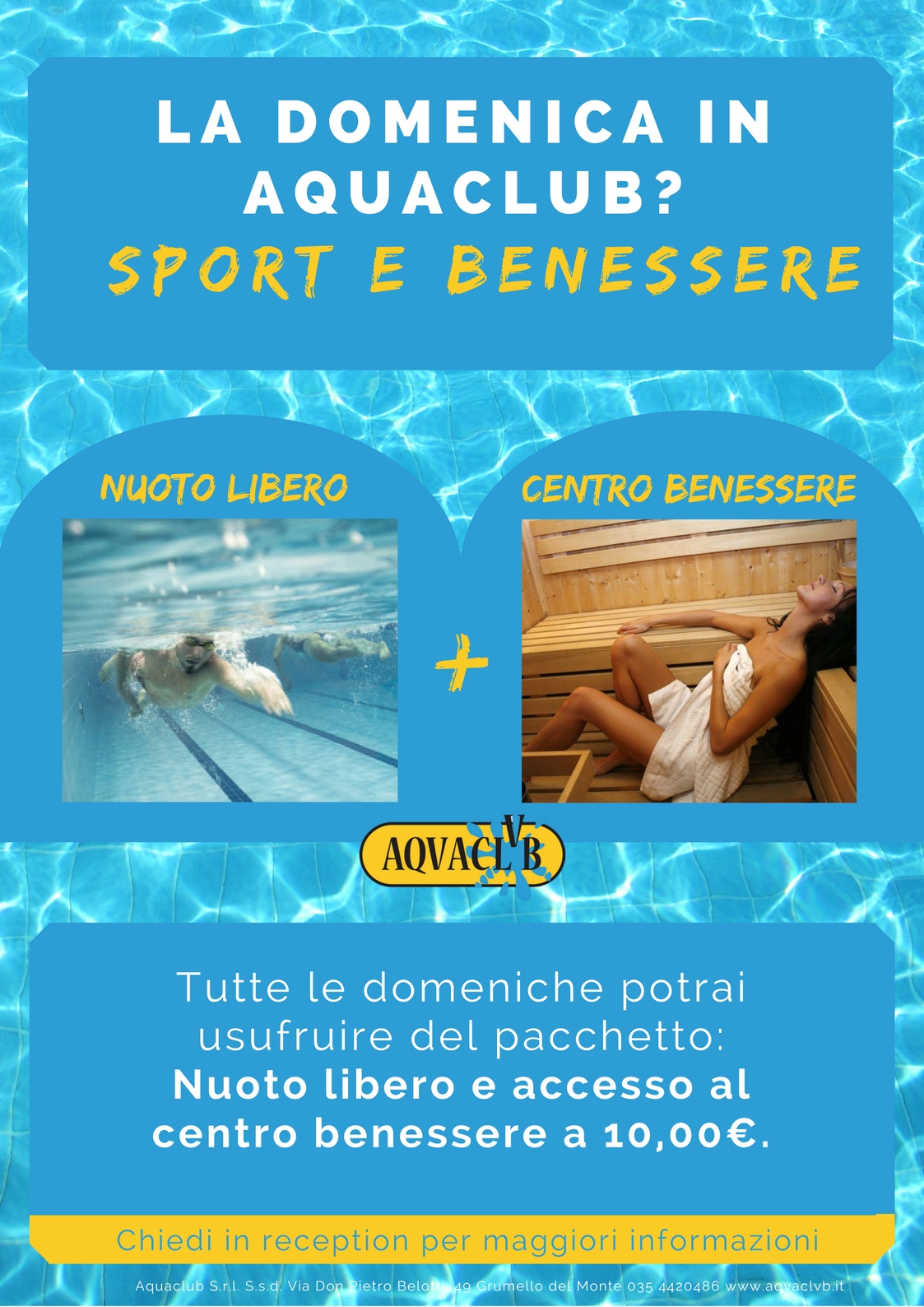 promozione domenica aquaclub grumello